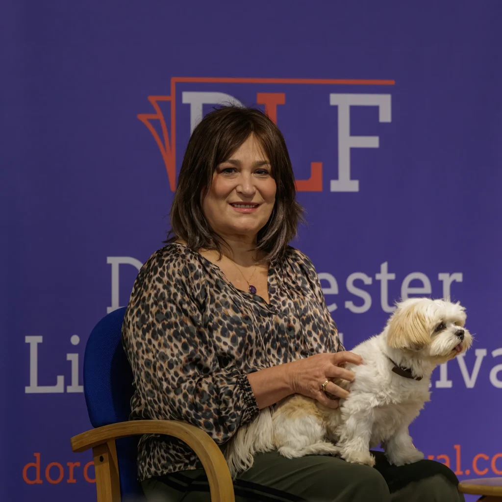 Sarah Vine and Muffin